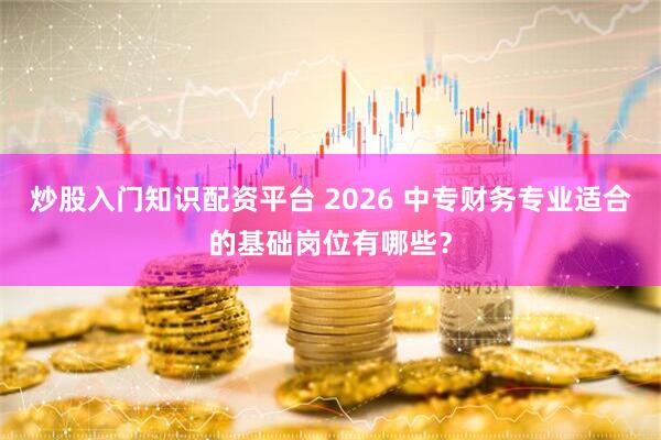 炒股入门知识配资平台 2026 中专财务专业适合的基础岗位有哪些？